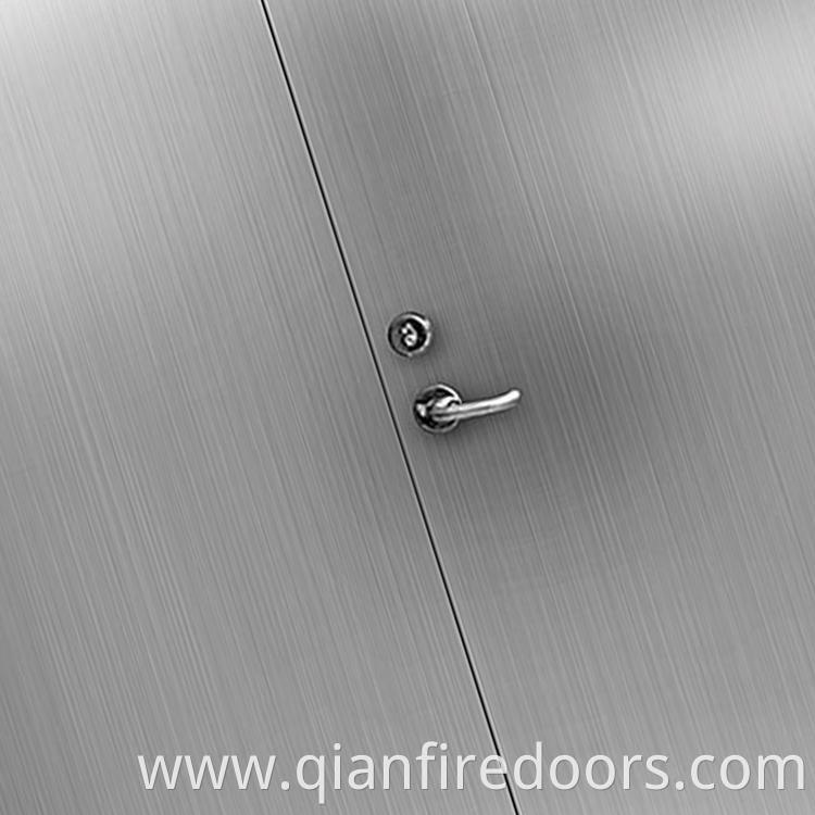 metal fire rated american 316 style fire stainless steel entry residential door